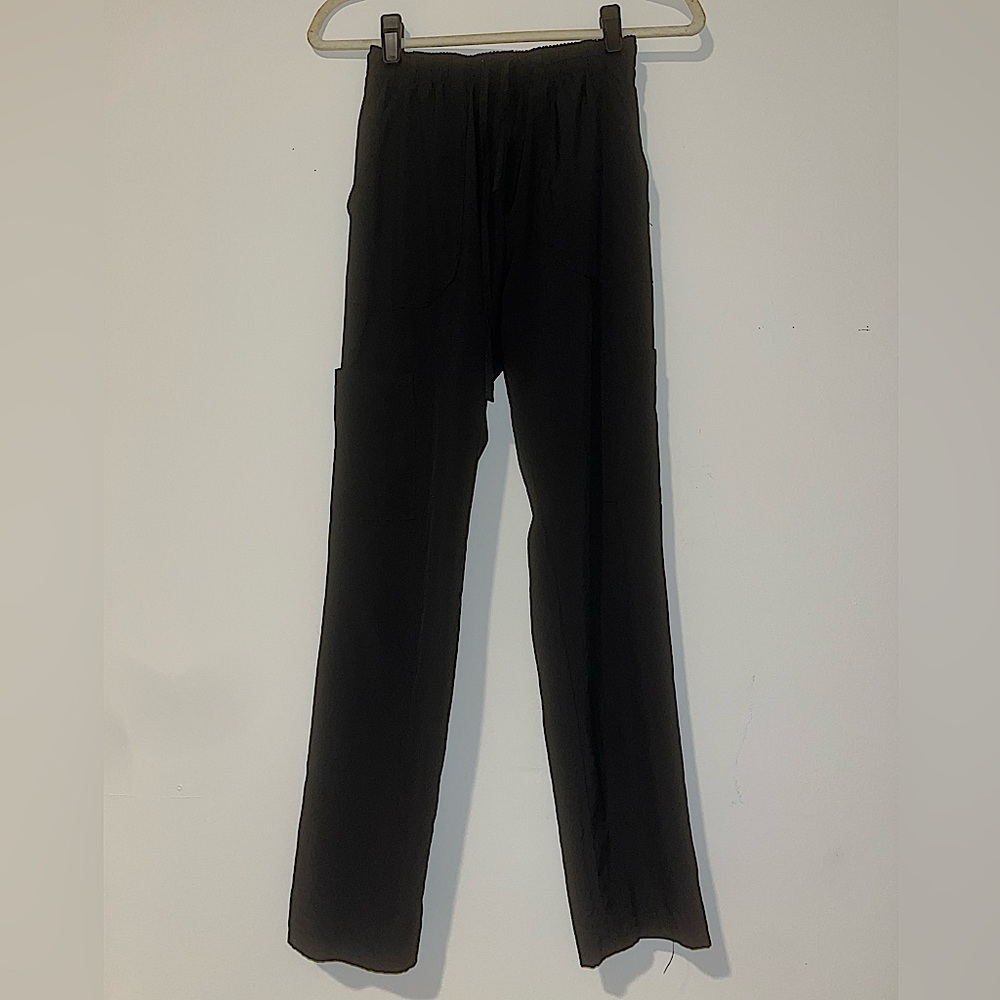 SCRUBAID Black Scrubs w. Pockets